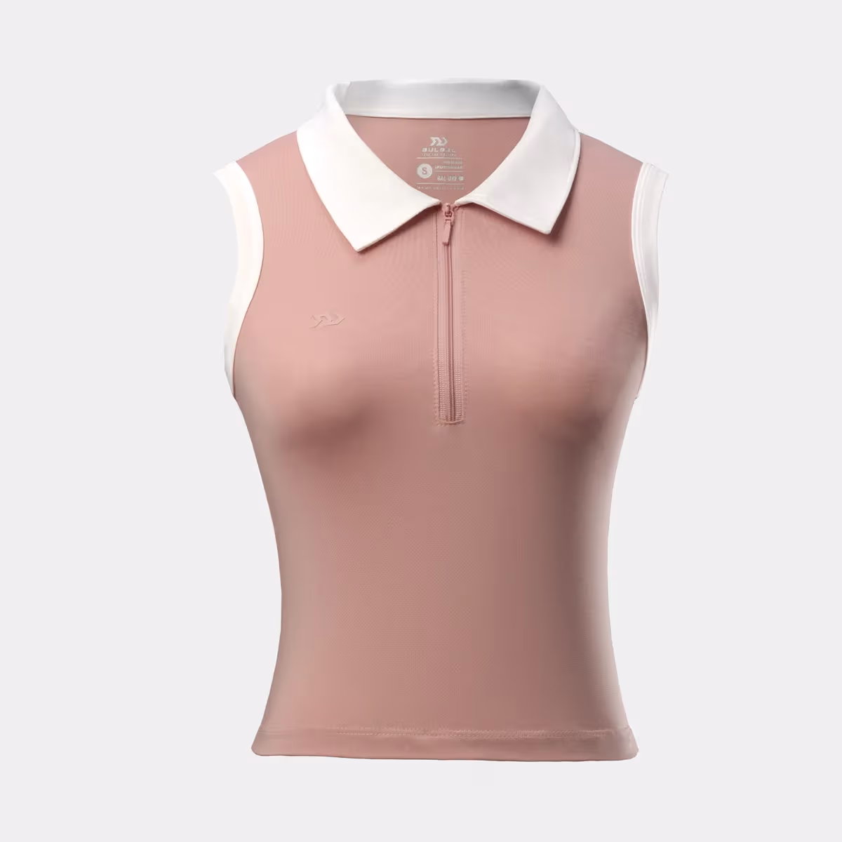 Áo Croptop Bulbal Topsy Zip Hồng Trắng