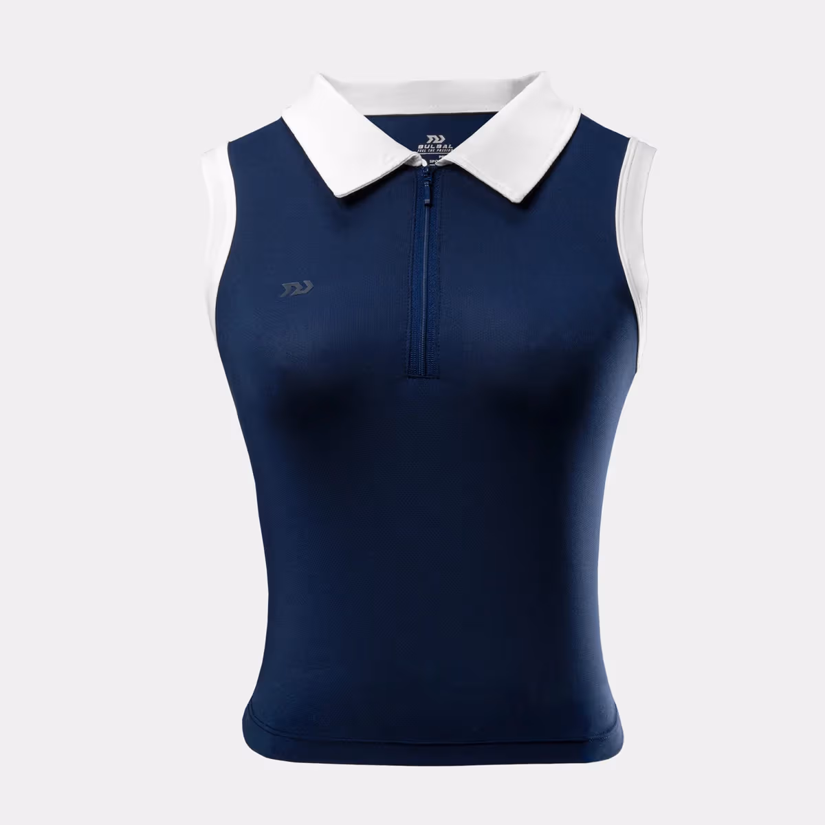 Áo Croptop Bulbal Topsy Zip Navy Trắng