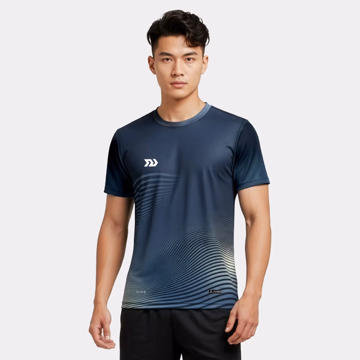 Áo Thun Thể Thao Nam Bulbal Triblast Xám Xanh