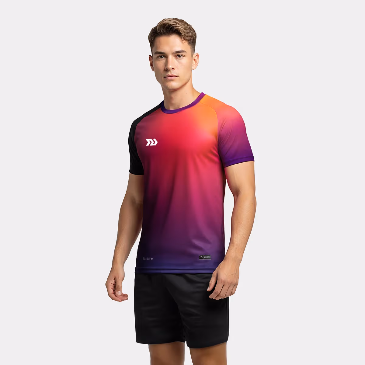 Áo Thun Thể Thao Nam Bulbal Tripula Đen Hồng