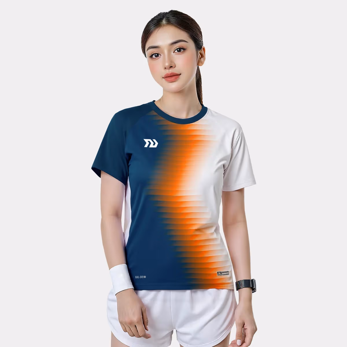 Áo Thể Thao Nữ Bulbal Lumar Trắng Cam