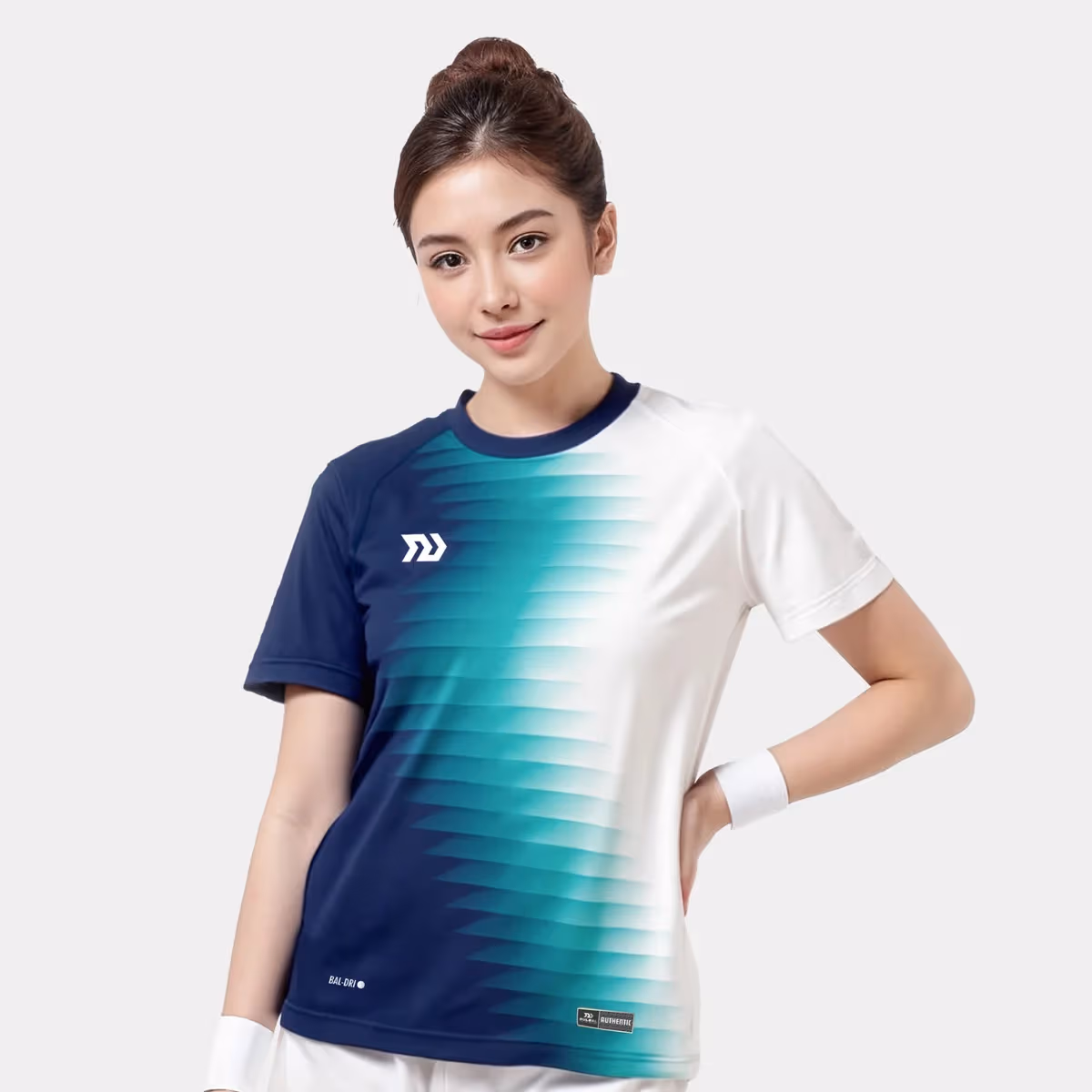 Áo Thể Thao Nữ Bulbal Lumar Trắng Xanh