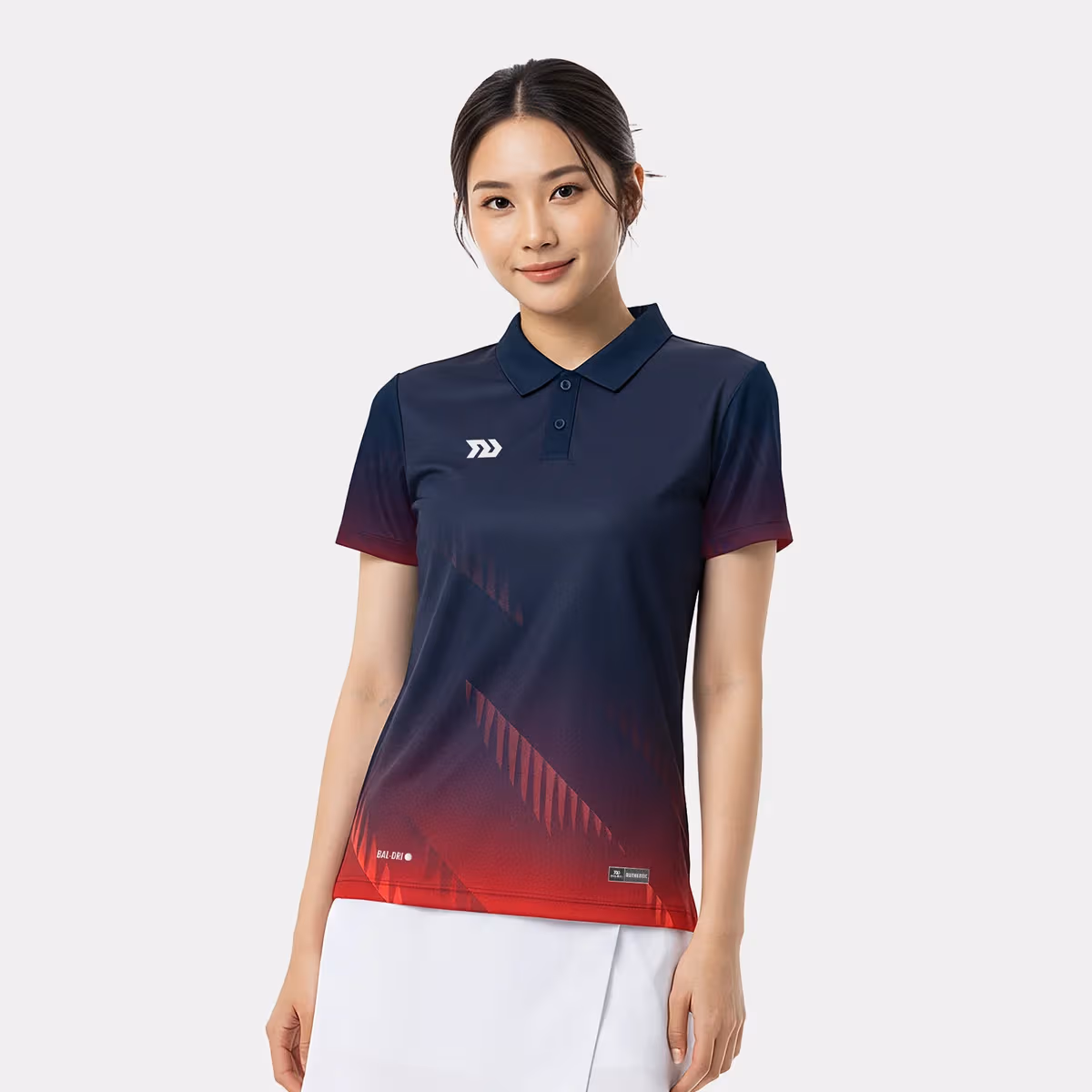 Áo Thun Thể Thao Nữ Bulbal Phonix Navy Đỏ