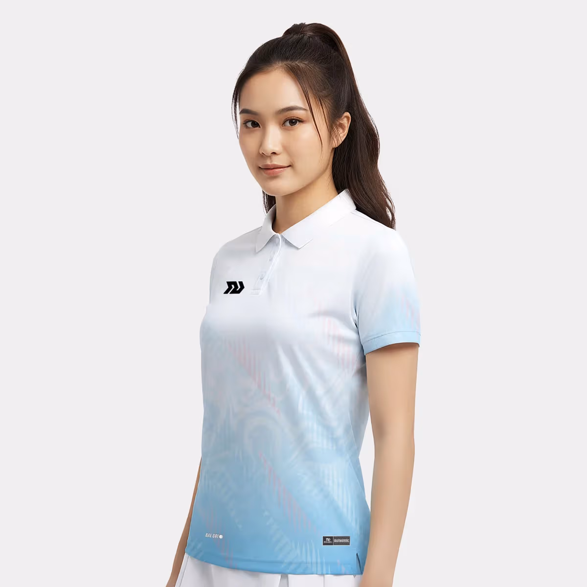 Áo Thun Thể Thao Nữ Bulbal Phonix Trắng Hồng