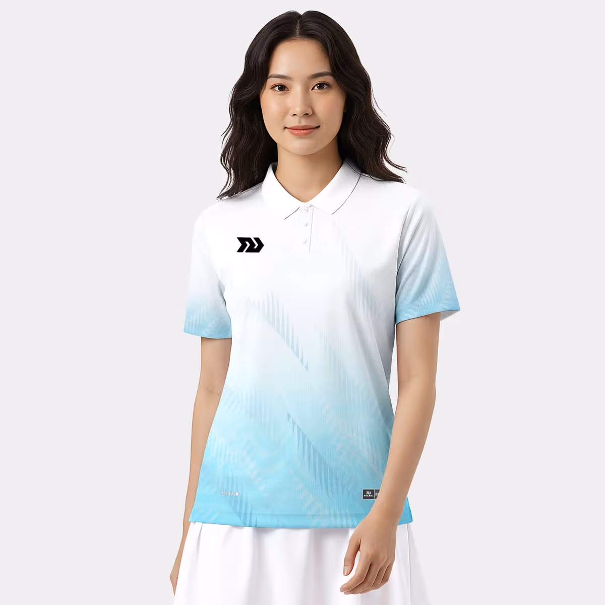 Áo Thun Thể Thao Nữ Bulbal Phonix Trắng Xanh