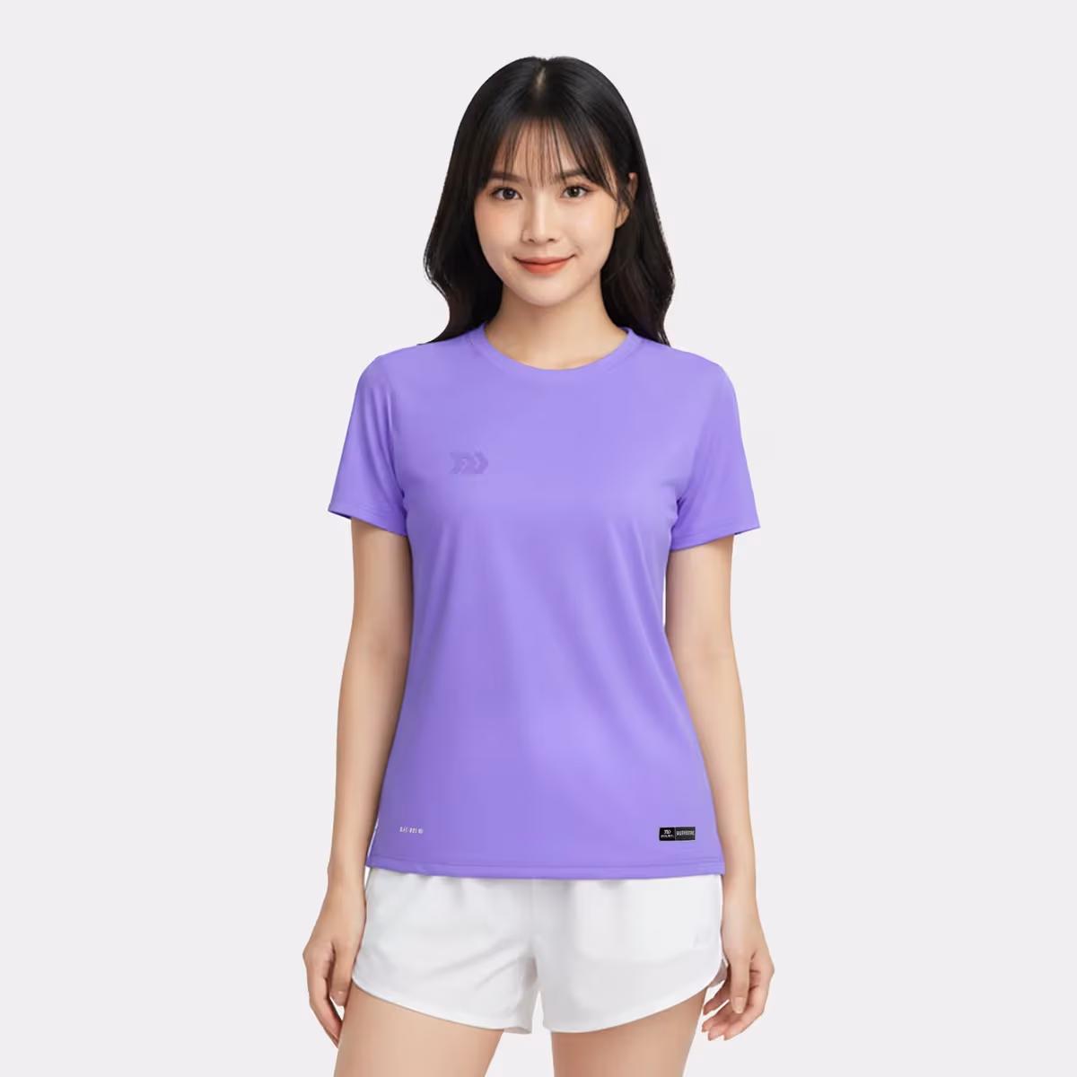 Áo Thun Thể Thao Nữ Bulbal Trifit Tím Cà