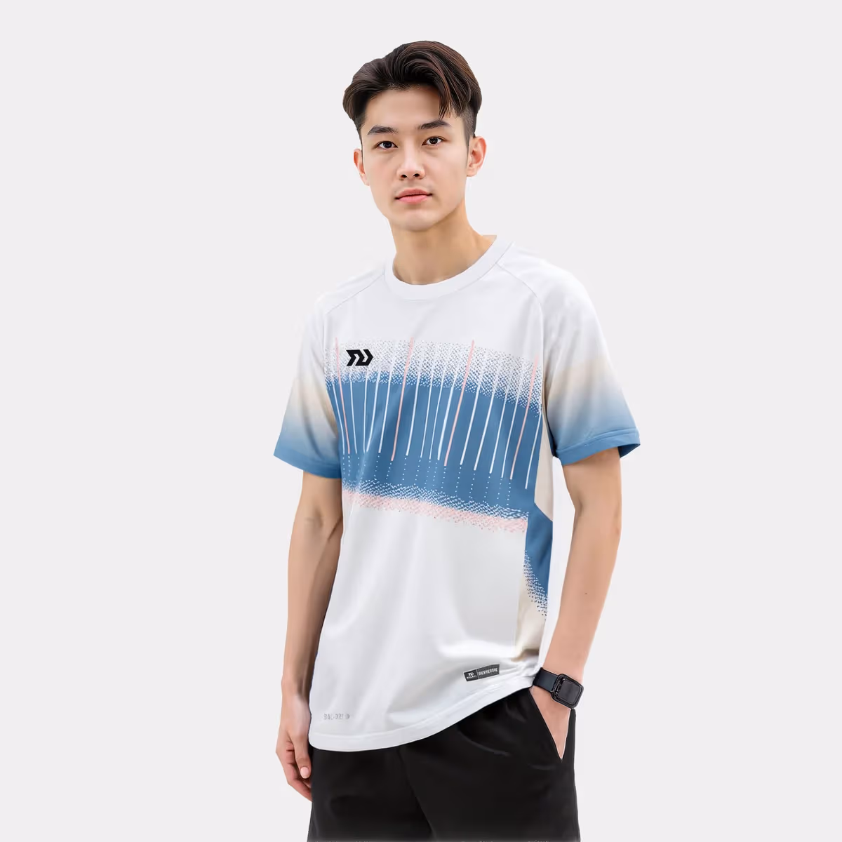 Áo Thun Thể Thao Nam Bulbal Ryden Trắng Xám