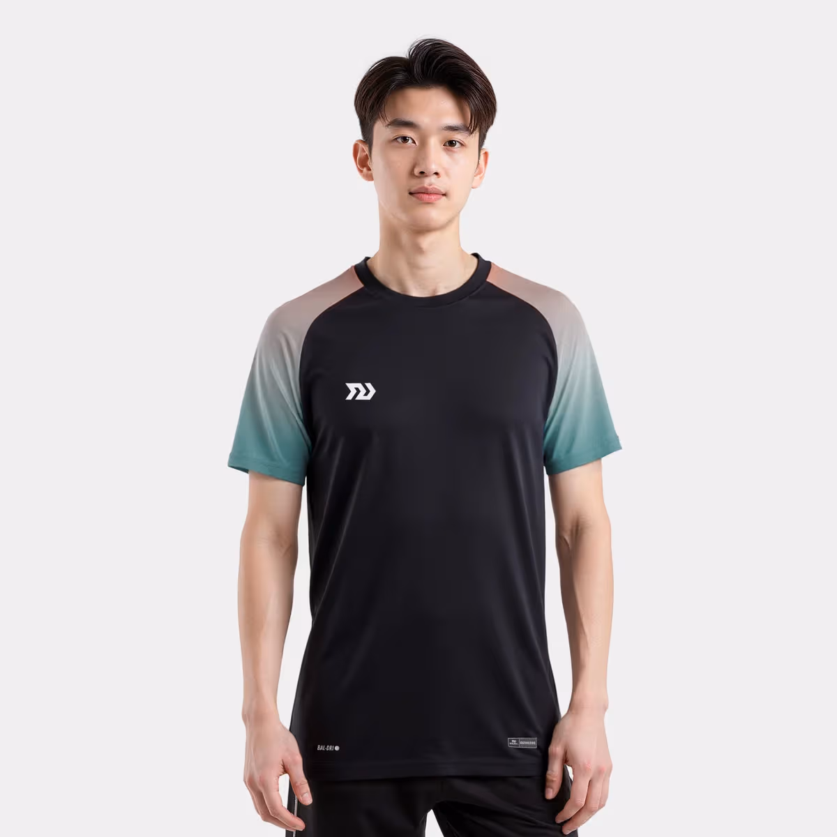 Áo Thun Thể Thao Nam Bulbal Tripower Đen Cam Ngọc