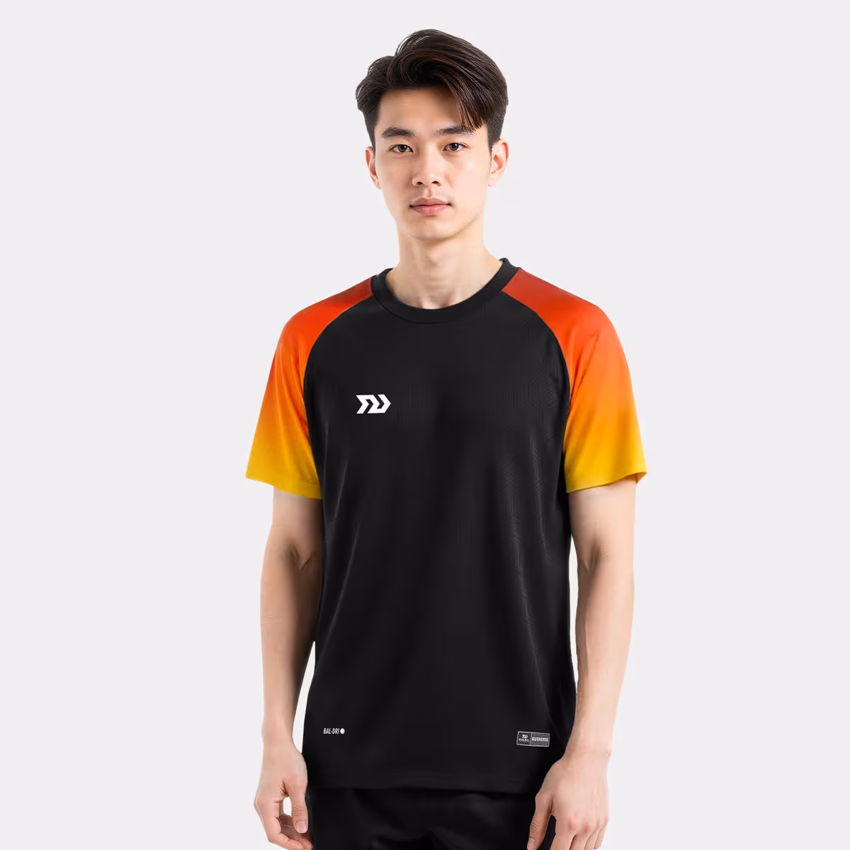 Áo Thun Thể Thao Nam Bulbal Tripower Đen Cam Vàng