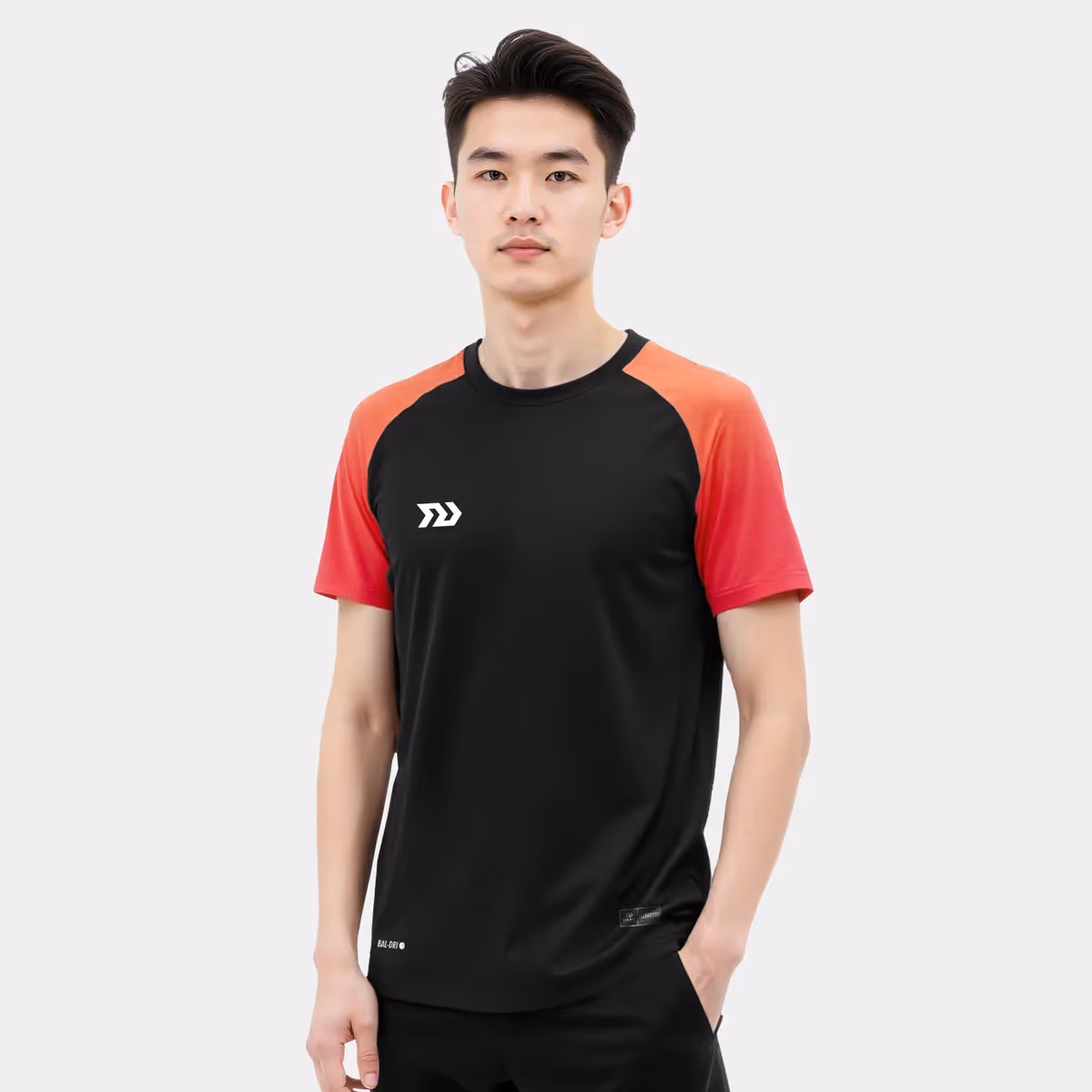 Áo Thun Thể Thao Nam Bulbal Tripower Đen Đỏ