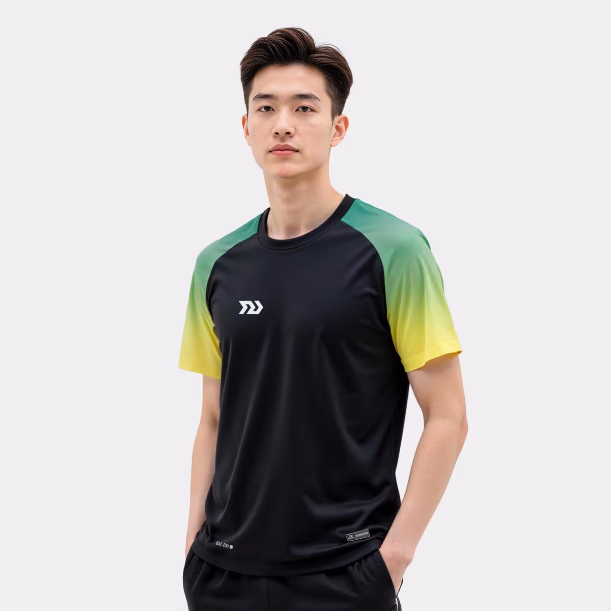 Áo Thun Thể Thao Nam Bulbal Tripower Đen Xanh Vàng