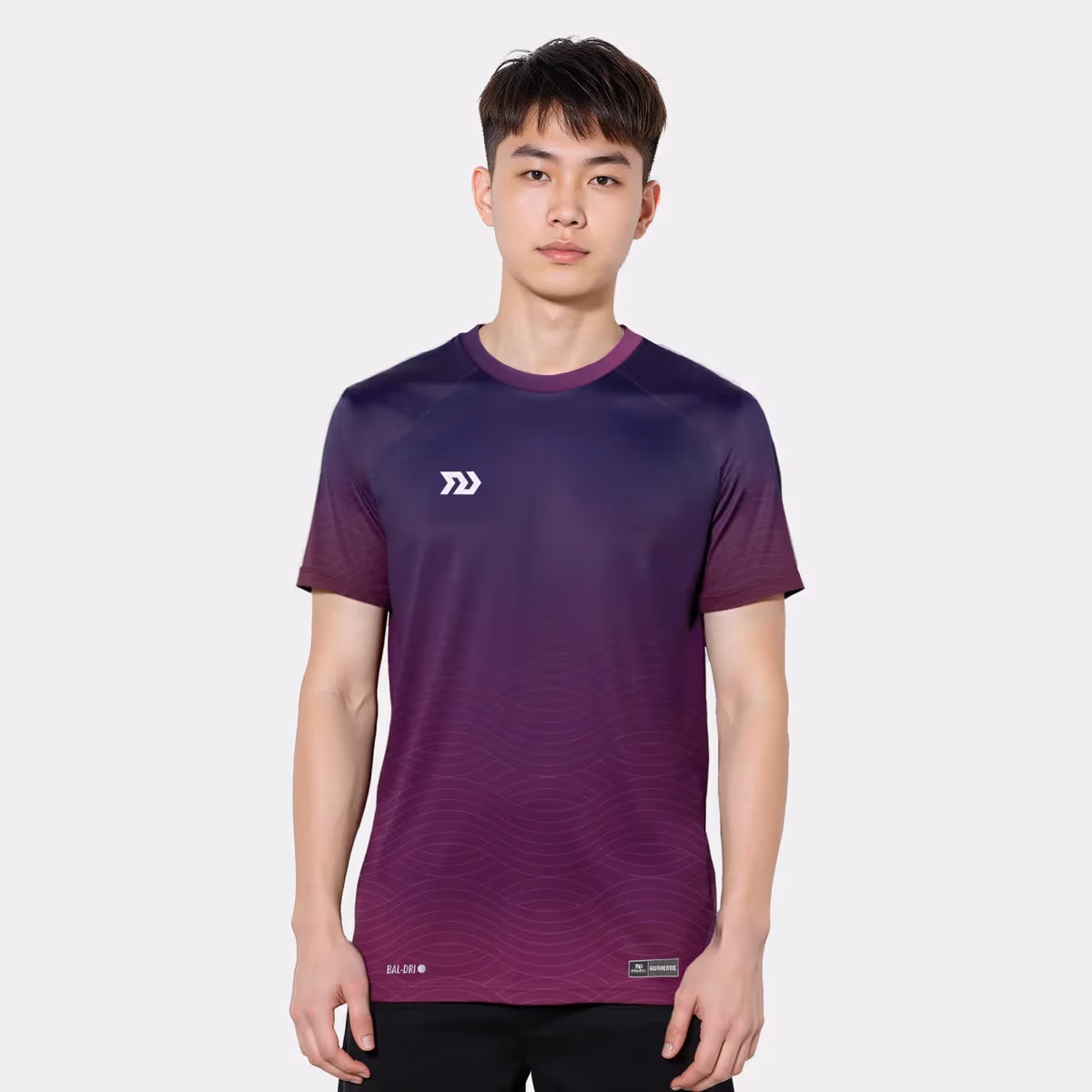Áo Thun Thể Thao Nam Bulbal Triwave Tím Than