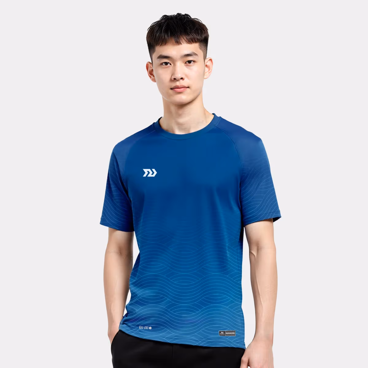 Áo Thun Thể Thao Nam Bulbal Triwave Xanh Lông Công