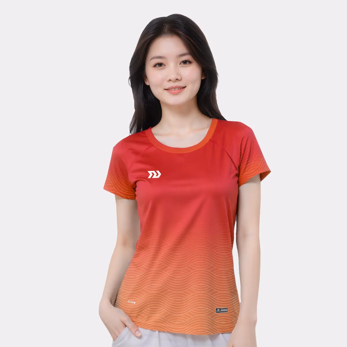 Áo Thun Thể Thao Nữ Bulbal Triwave Cam San Hô