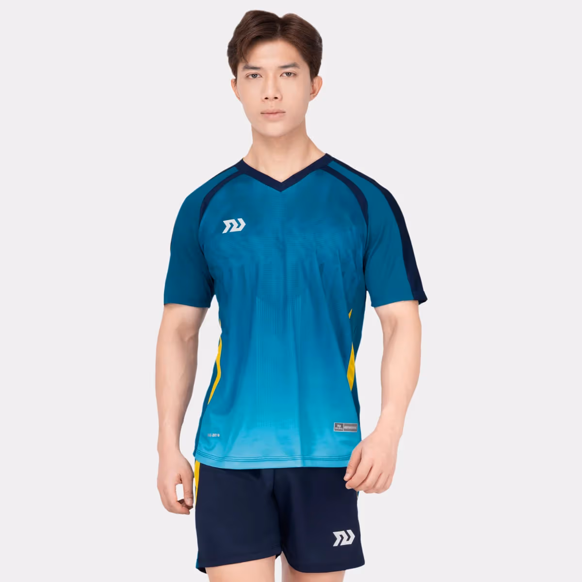 Bộ Quần Áo Bóng Chuyền Nam Bulbal Lineage Xanh Lông Công