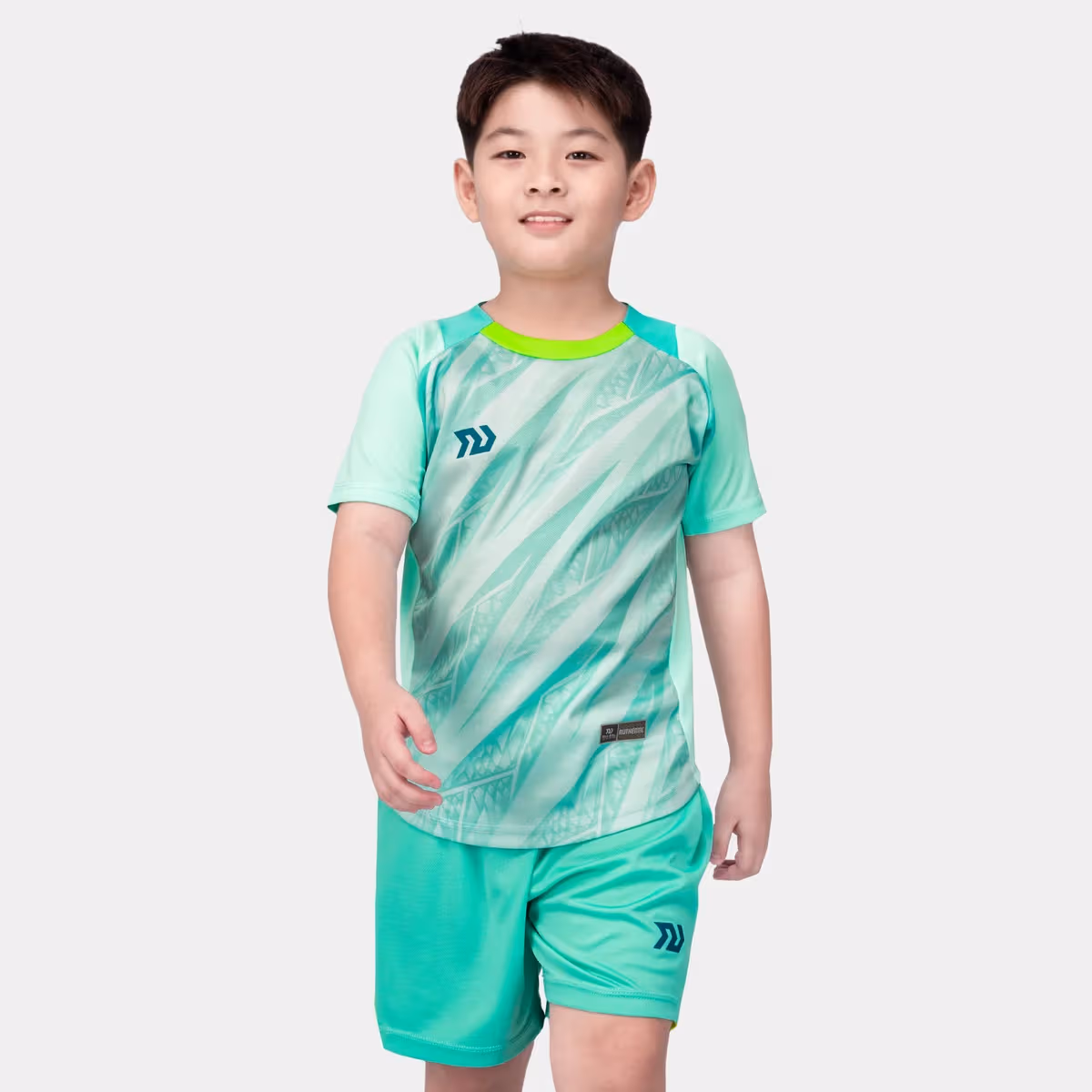 Bộ Quần Áo Bóng Đá Trẻ Em Bulbal Crystal Xanh Ngọc