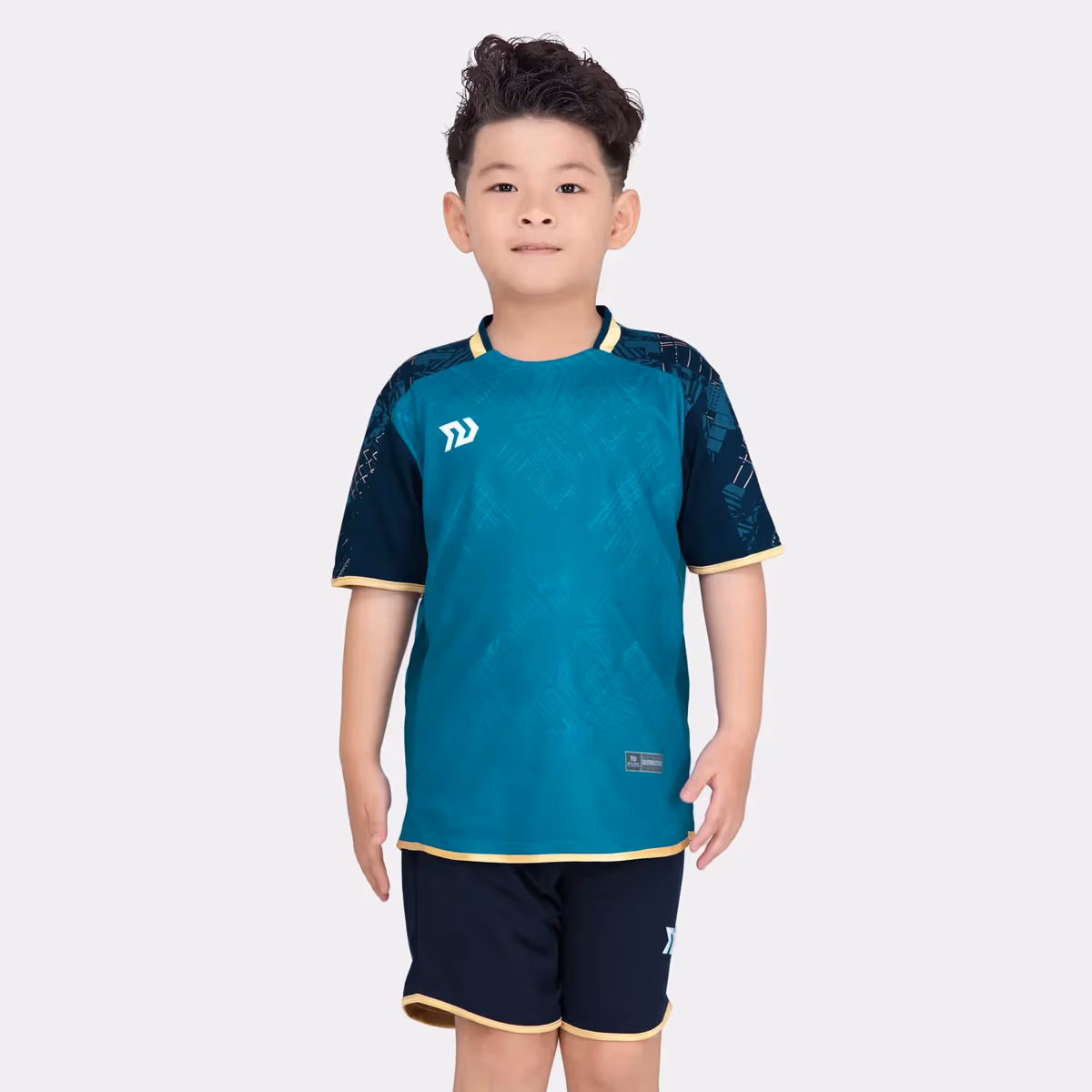 Bộ Quần áo bóng đá trẻ em Bulbal Olas 2 Xanh Cổ Vịt
