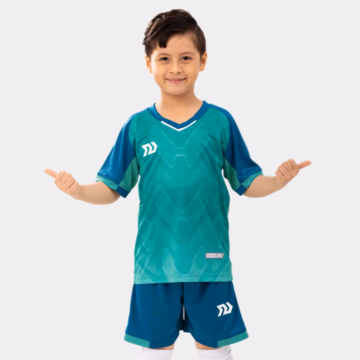 Bộ Quần Áo Bóng Đá Trẻ Em Bulbal Predator 3 Xanh Lý
