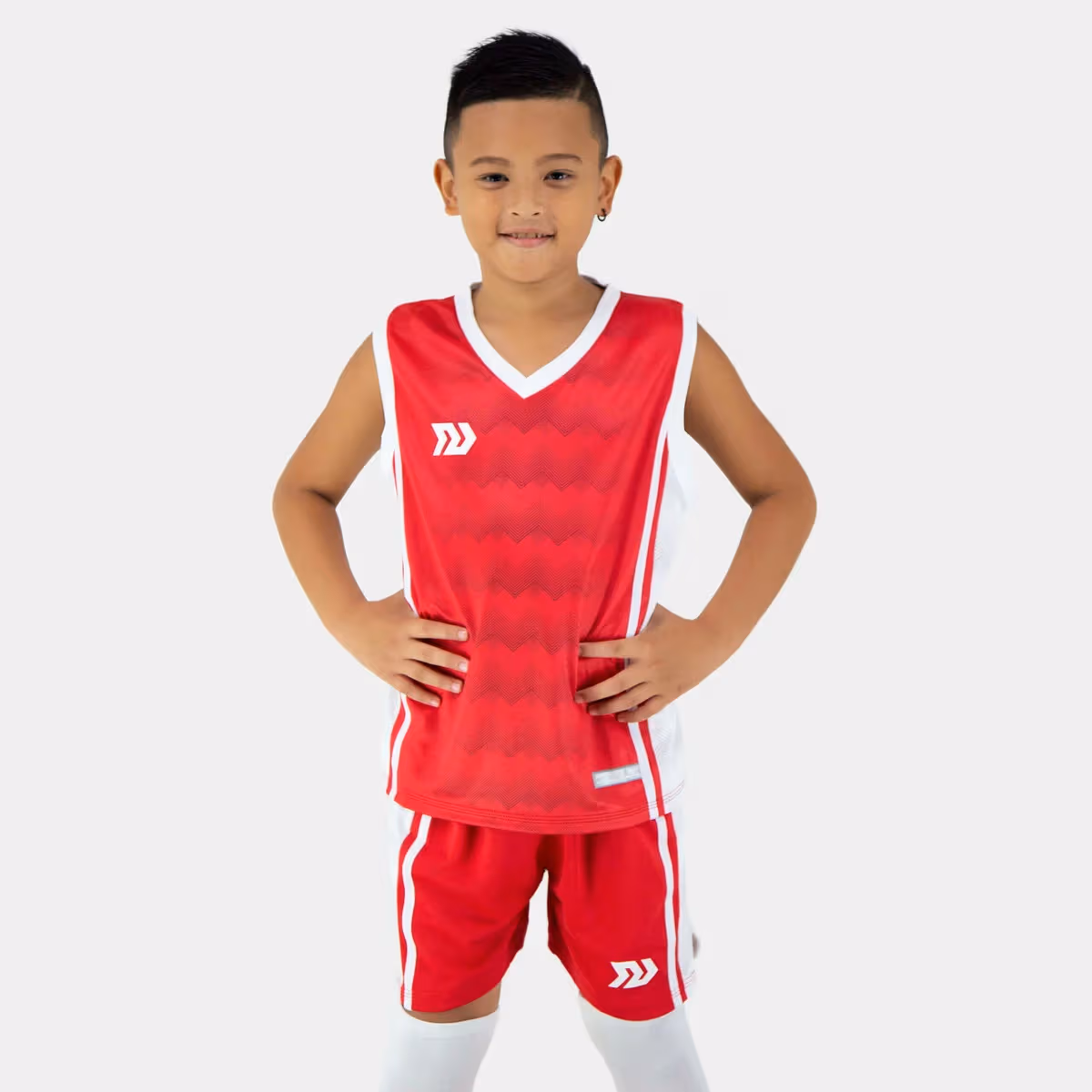 Bộ Quần Áo Bóng Rổ Bulbal Dino Kid Đỏ