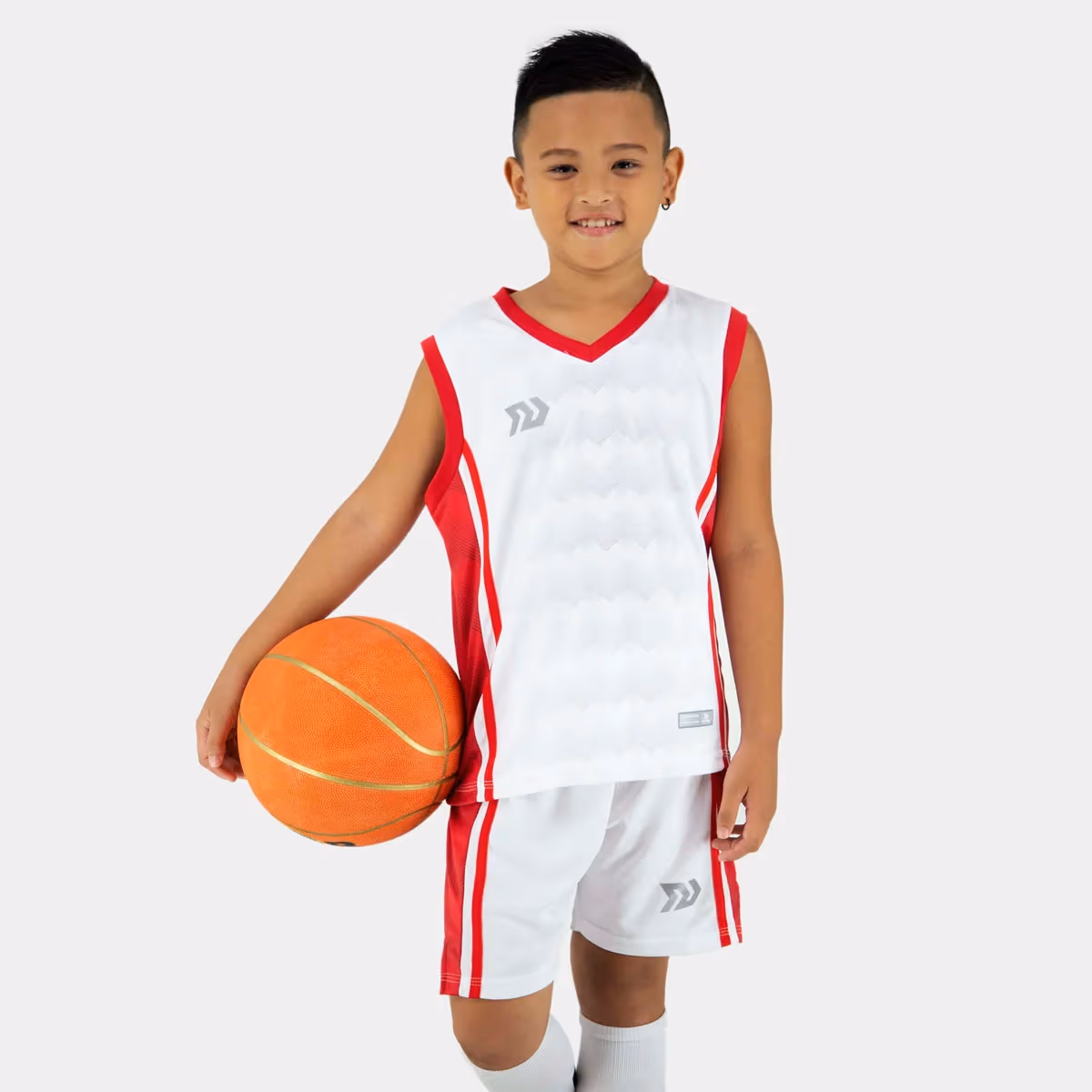 Bộ Quần Áo Bóng Rổ Bulbal Dino Kid Trắng