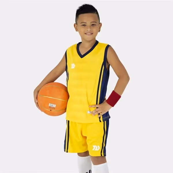 Bộ Quần Áo Bóng Rổ Bulbal Dino Kid Vàng