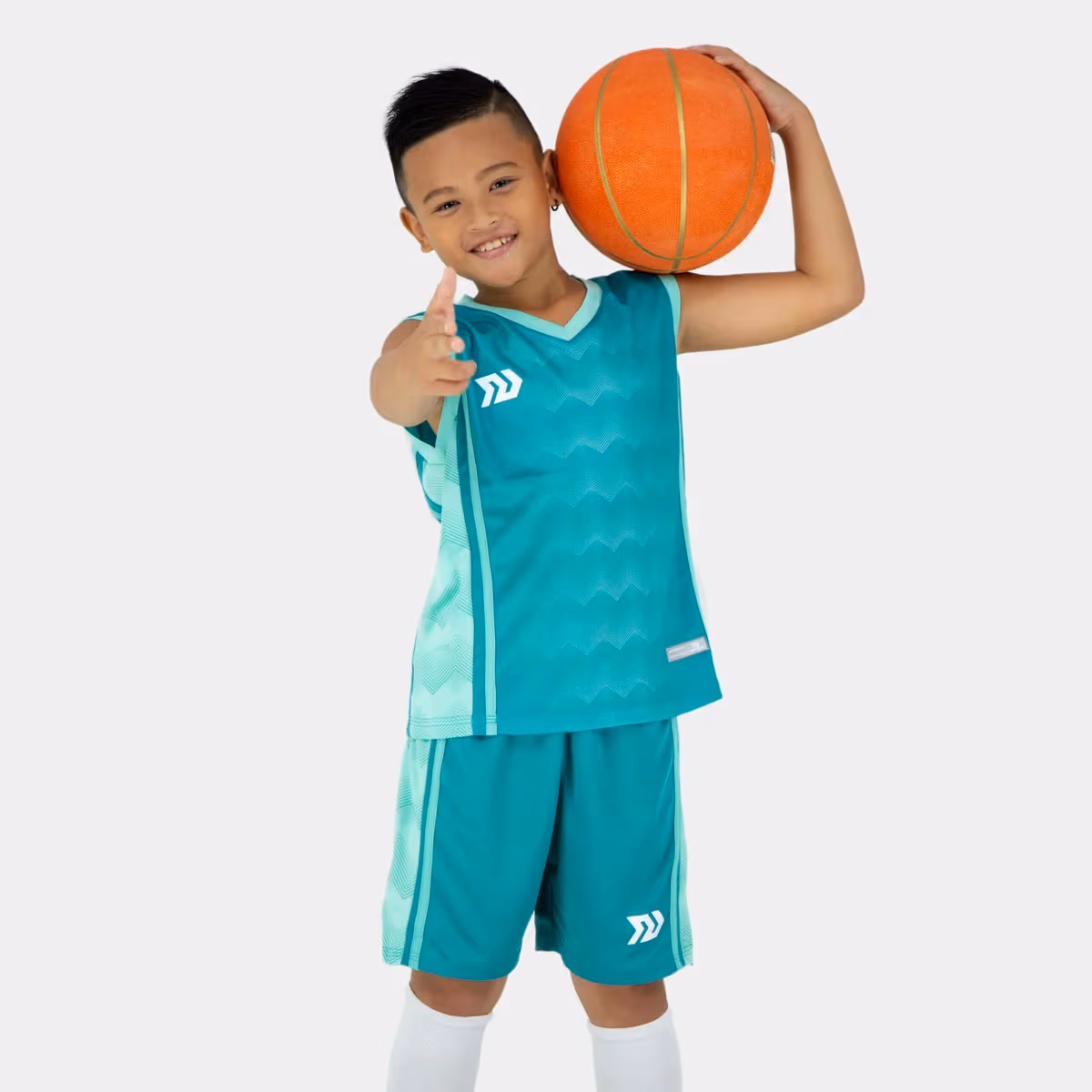 Bộ Quần Áo Bóng Rổ Bulbal Dino Kid Xanh Lý