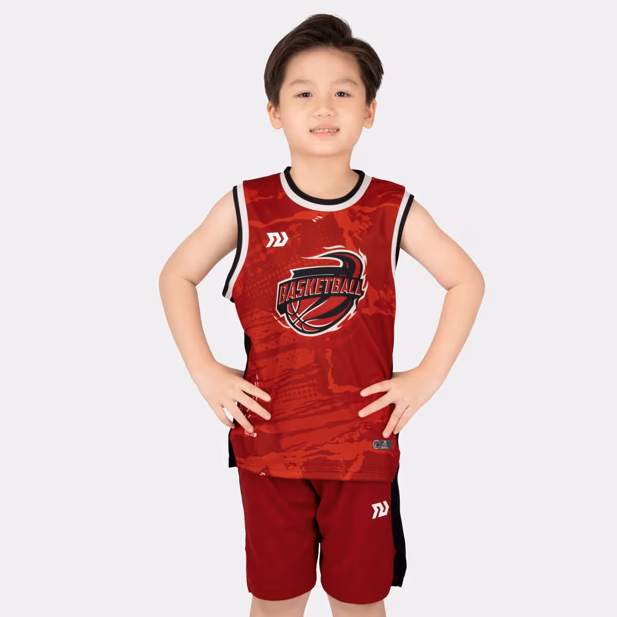 Bộ Quần áo bóng rổ trẻ em Bulbal Dynadrib BR04 Đỏ