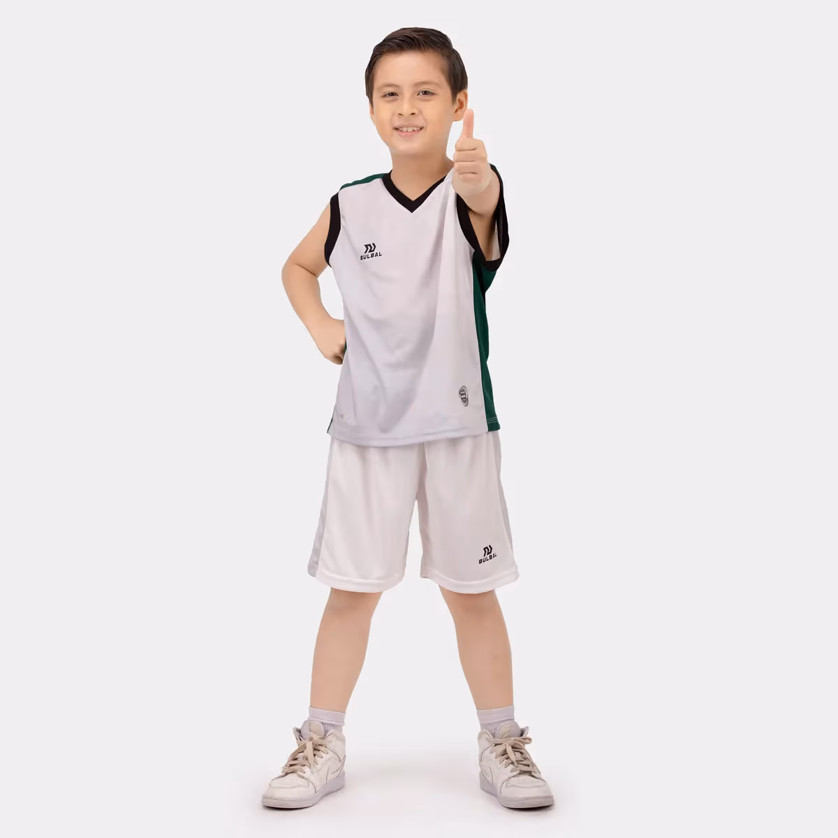 Bộ Quần Áo Bóng Rổ Trẻ Em Bulbal Terras Trắng