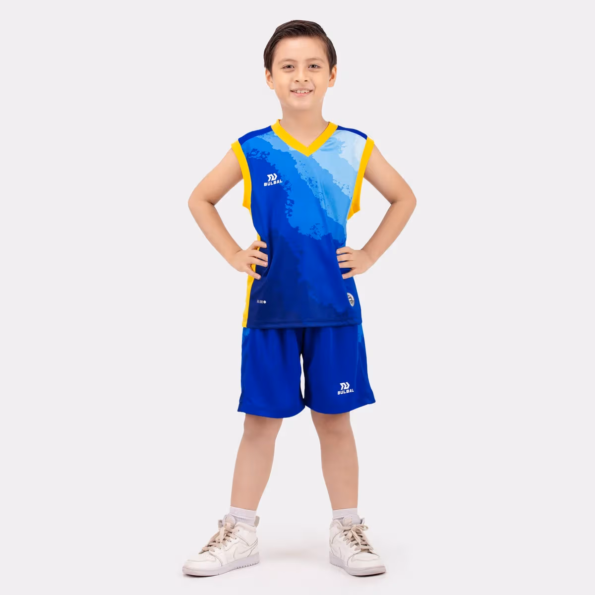 Bộ Quần Áo Bóng Rổ Trẻ Em Bulbal Terras Xanh Bích
