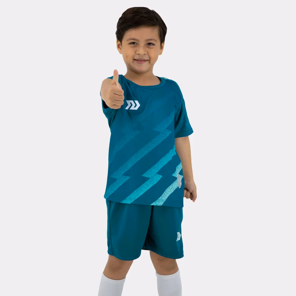 Bộ Quần Áo Bóng Đá Trẻ Em Bulbal Flash Kid Xanh Cực Quang