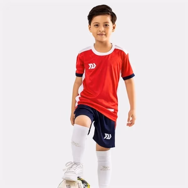 Bộ Quần Áo Bóng Đá Trẻ Em Bulbal Falcol Đỏ
