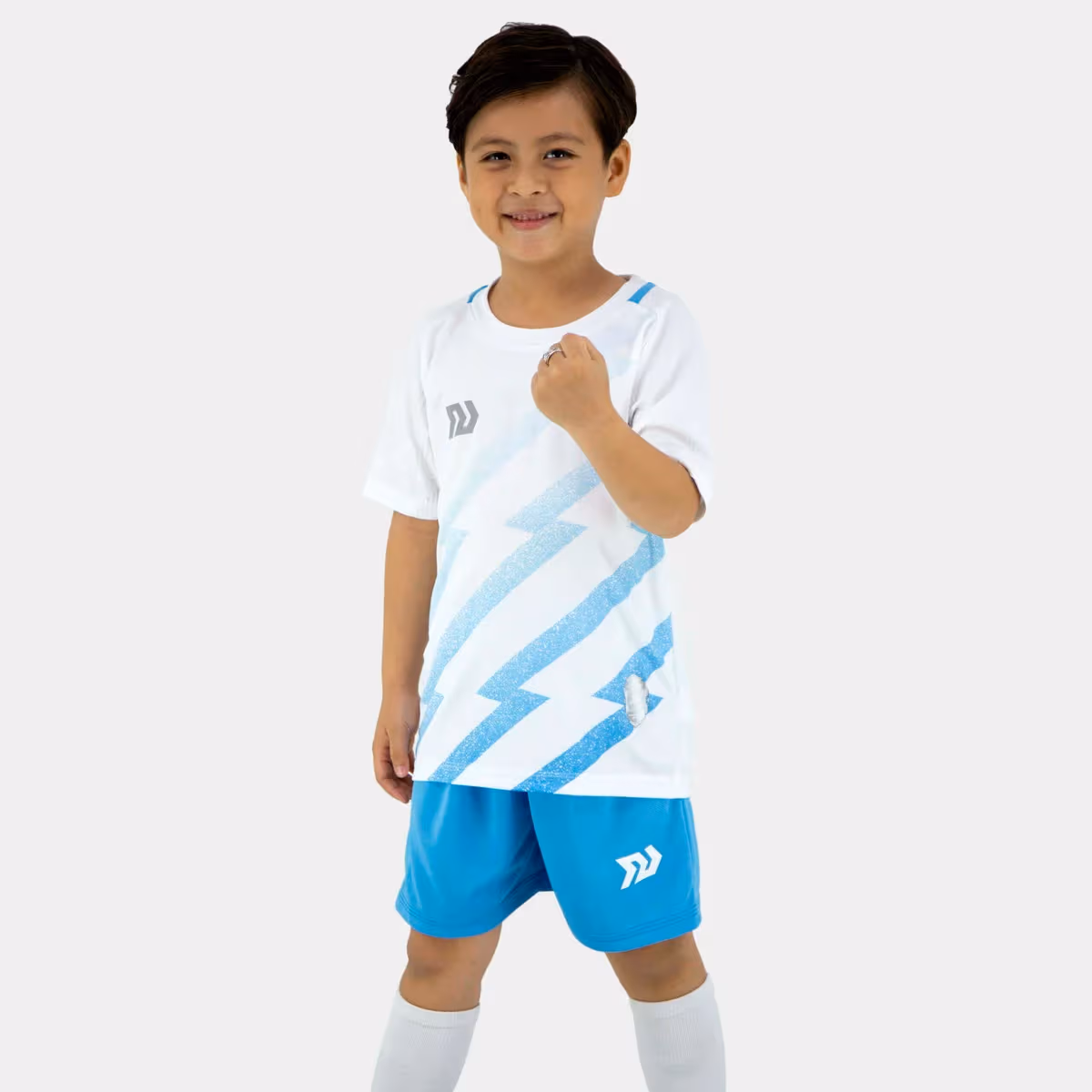 Bộ Quần Áo Bóng Đá Trẻ Em Bulbal Flash Kid Trắng