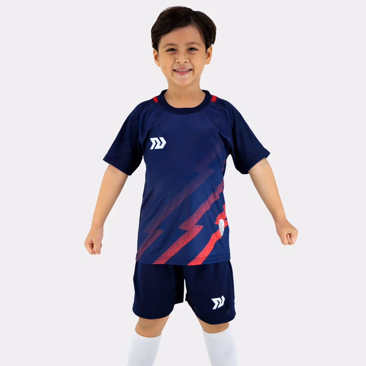 Bộ Quần Áo Bóng Đá Trẻ Em Bulbal Flash Kid Xanh Đen