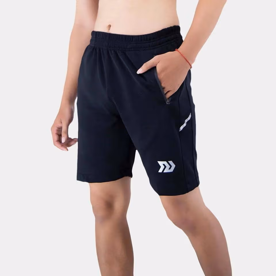 Quần Short Thể Thao Bulbal Waso Đen Nhũ Bạc