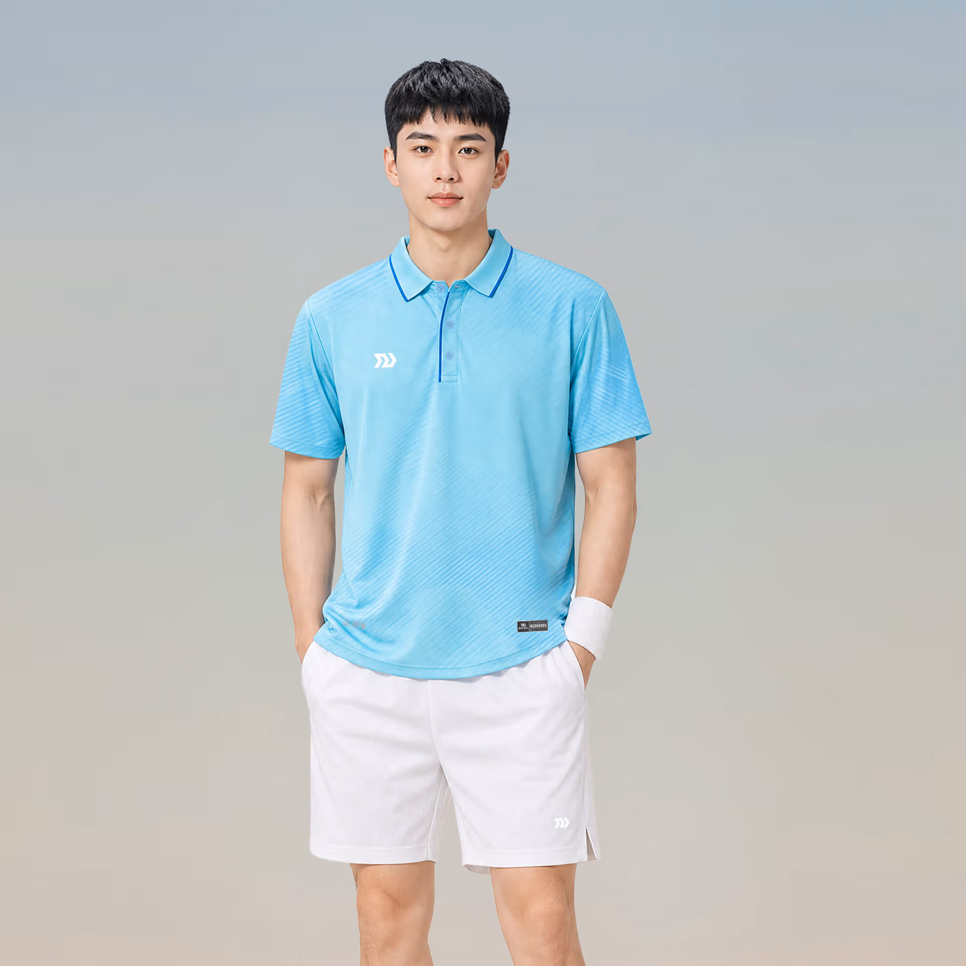 Áo thể thao cổ trụ Nam Bulbal Draco Thiên Thanh
