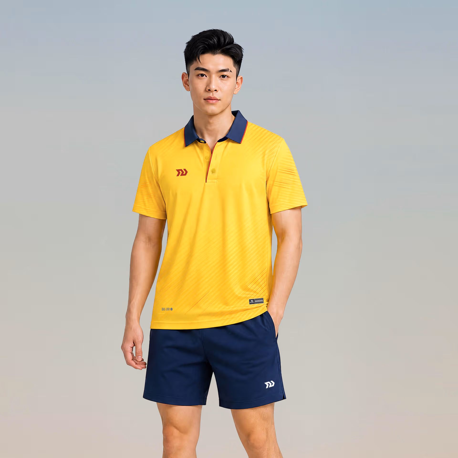 Áo thể thao cổ trụ Nam Bulbal Draco Vàng