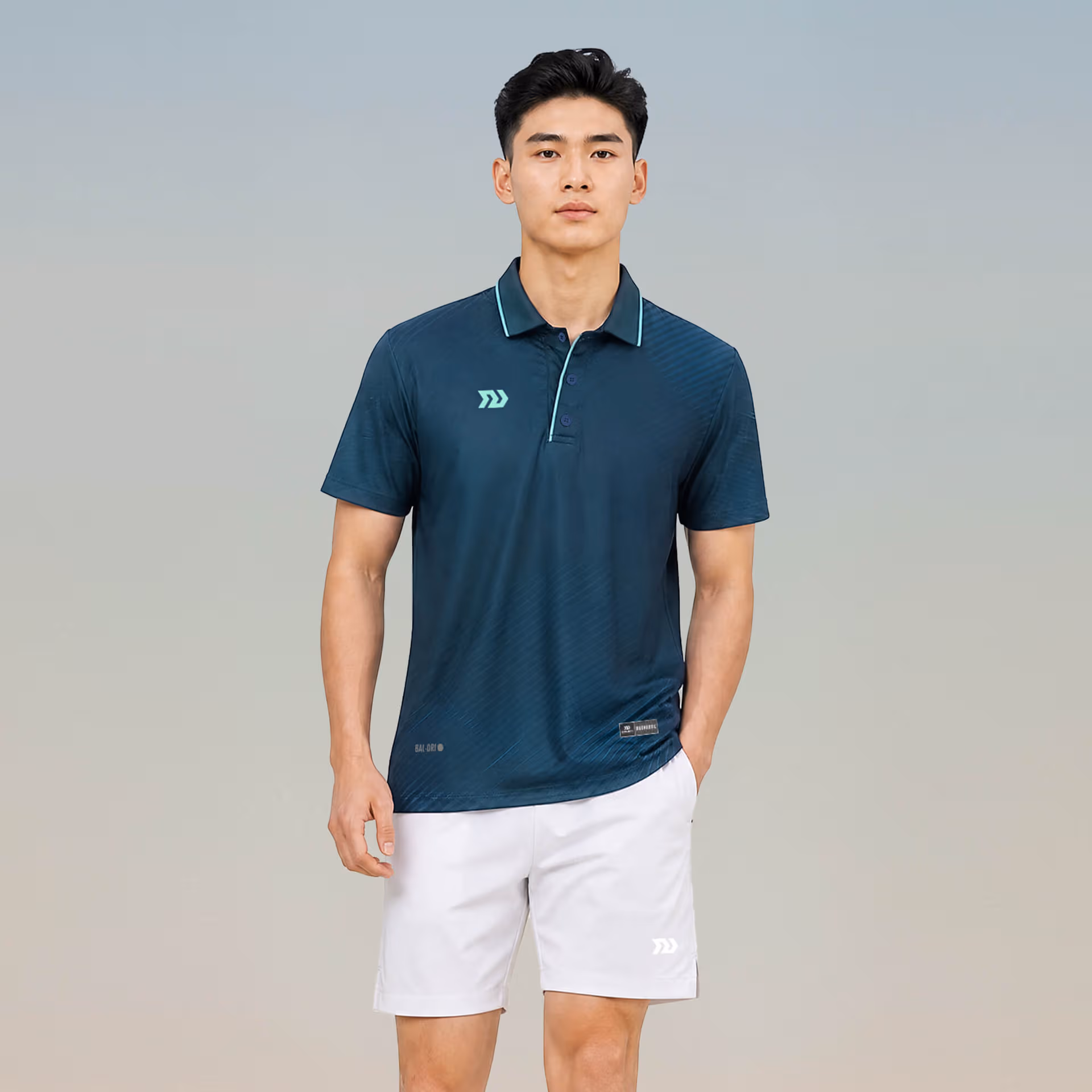 Áo thể thao cổ trụ Nam Bulbal Draco Lông Công