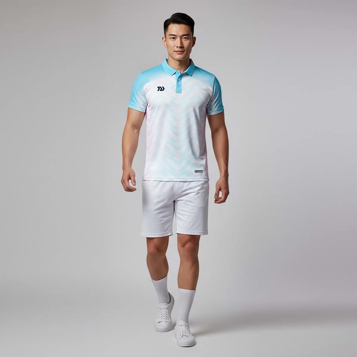 Áo Polo Thể Thao Nam Bulbal Triaegis Xanh Hồng