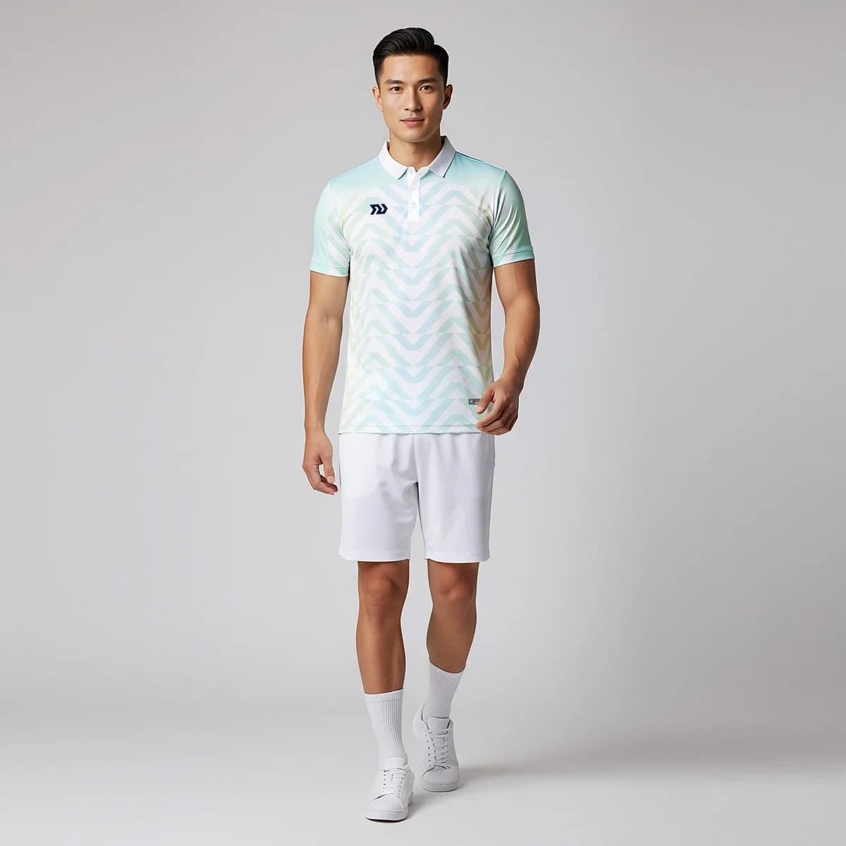 Áo Polo Thể Thao Nam Bulbal Triaegis Xanh Vàng