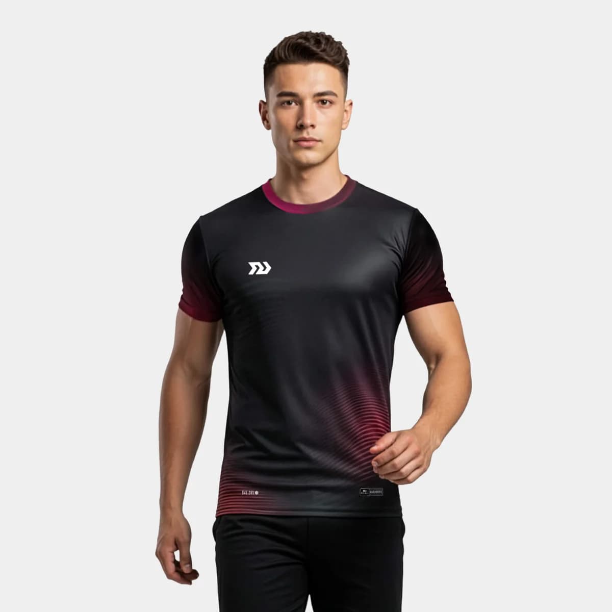 Áo Thun Thể Thao Nam Bulbal Triblast Đen Hồng