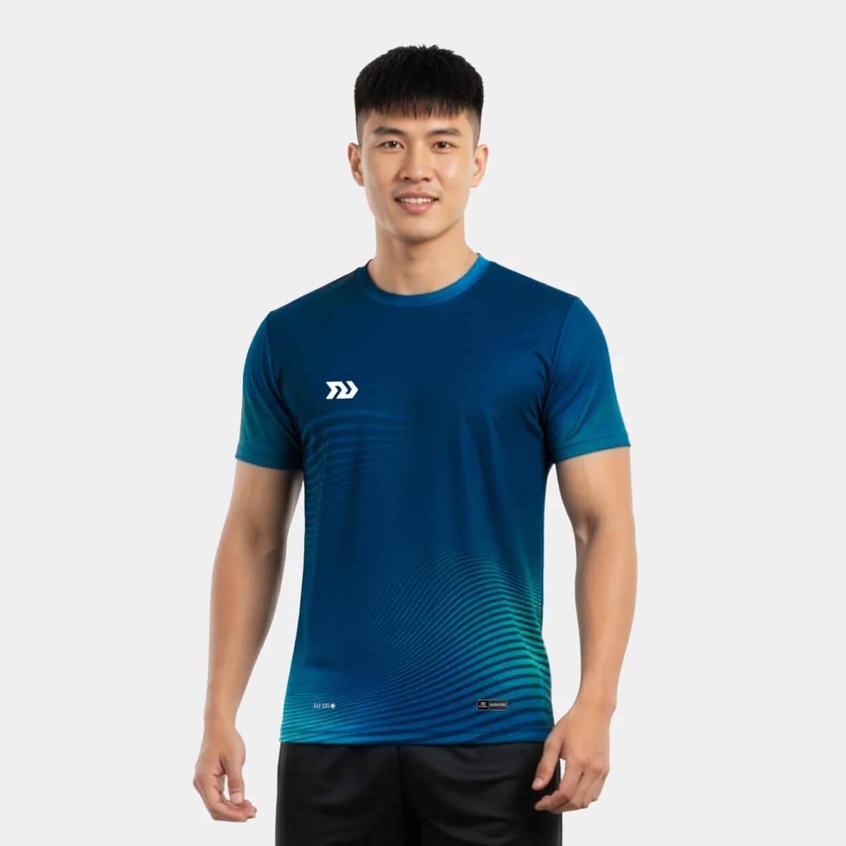 Áo Thun Thể Thao Nam Bulbal Triblast Xanh Lông Công