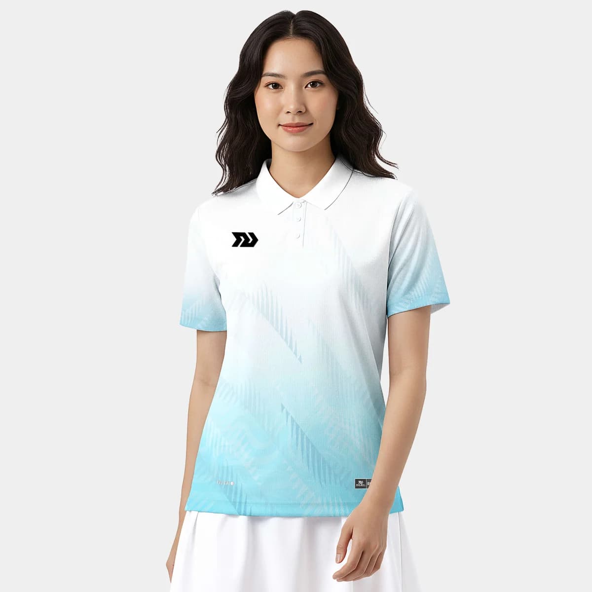 Áo Thun Thể Thao Nữ Bulbal Phonix Trắng Xanh