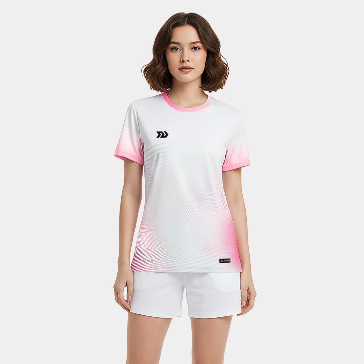 Áo Thun Thể Thao Nữ Bulbal Triblast Trắng Hồng