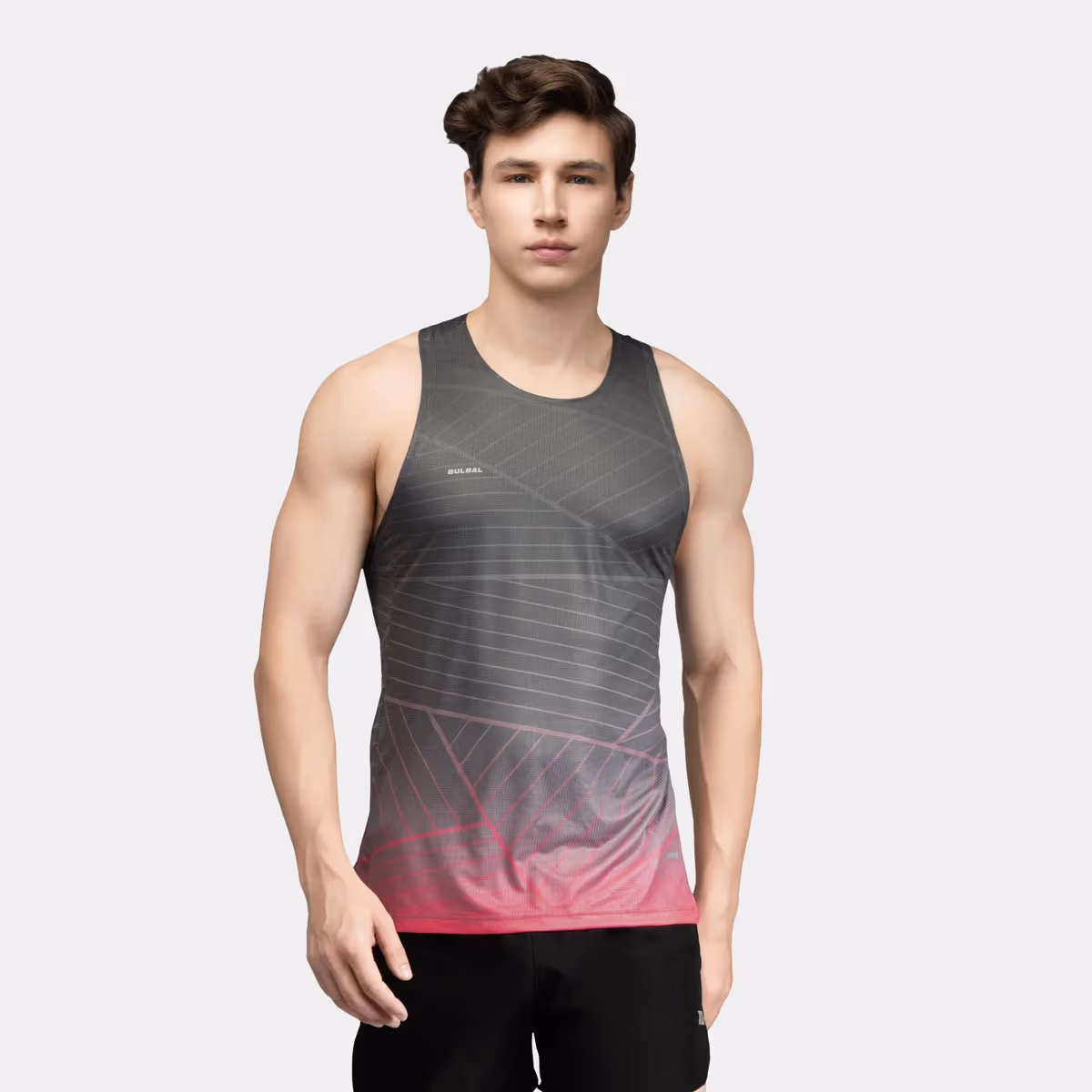 Áo thun sát nách nam Bulbal Drakon Xám Hồng