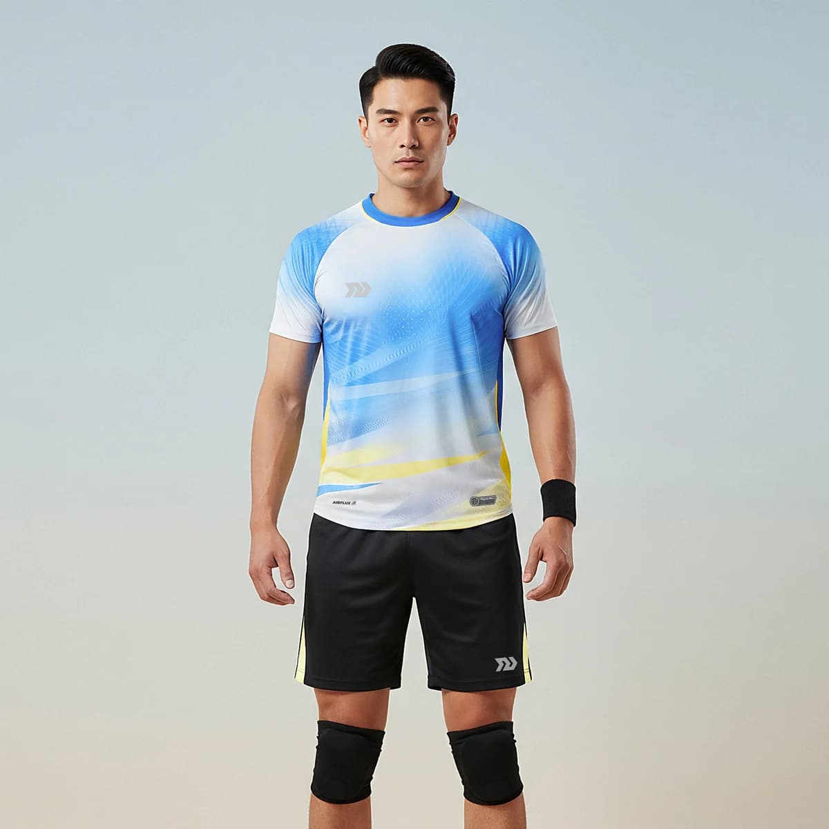 Bộ Quần Áo Bóng Chuyền Nam Bulbal Flazen Trắng Xanh BC10