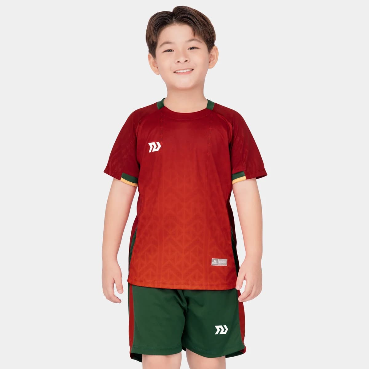 Bộ Quần Áo Bóng Đá Trẻ Em Bulbal Euro Bồ Đào Nha Đỏ SS24