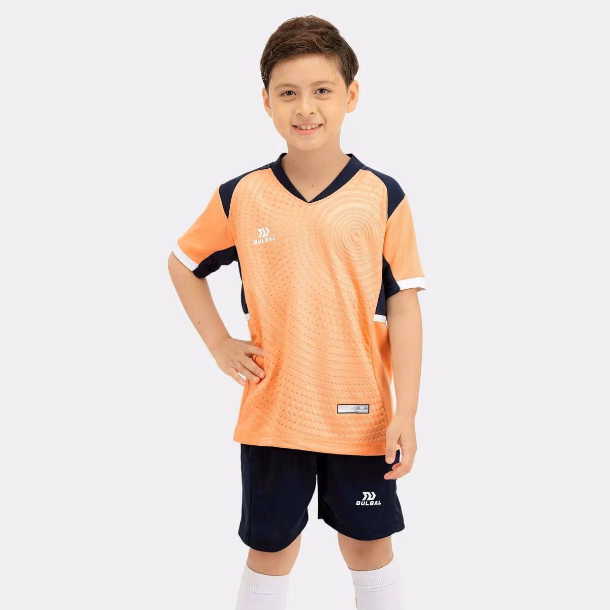 Bộ Quần Áo Bóng Đá Trẻ Em Bulbal Xona Cam Đào