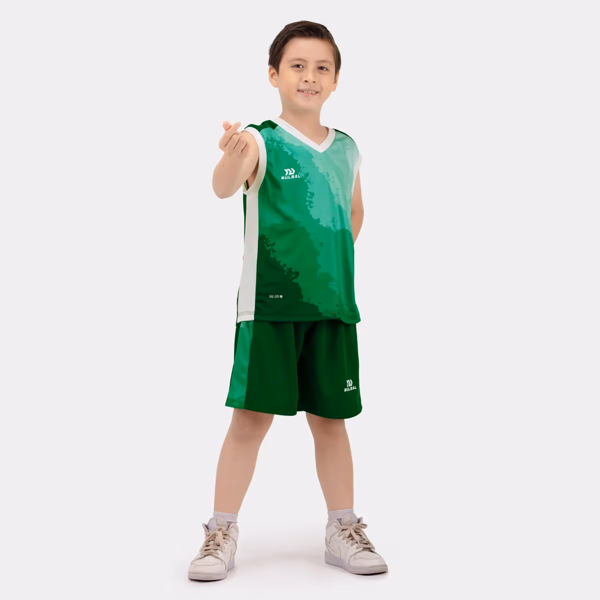 Bộ Quần Áo Bóng Rổ Trẻ Em Bulbal Terras Xanh Lý