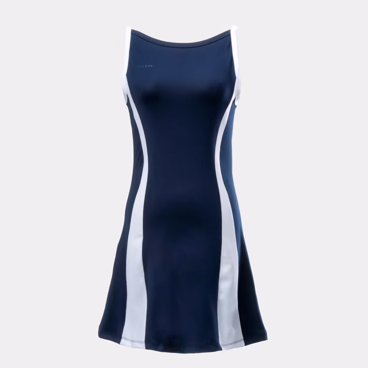 Đầm Cổ Tròn Bulbal Kivyn Navy Trắng