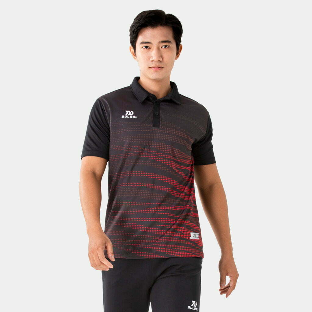Áo cầu lông nam Bulbal BAT1005 Đỏ đen